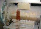Culasse extrudeuse entartrée